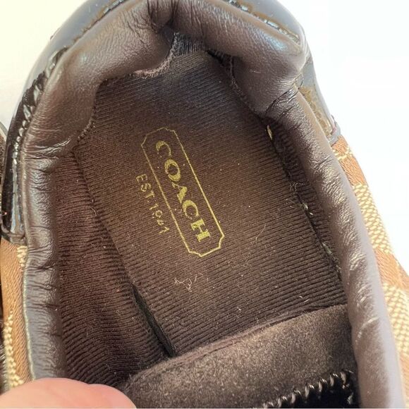 Coach Signature “Kathleen” Canvas Sneaker - Picture 6 of 9